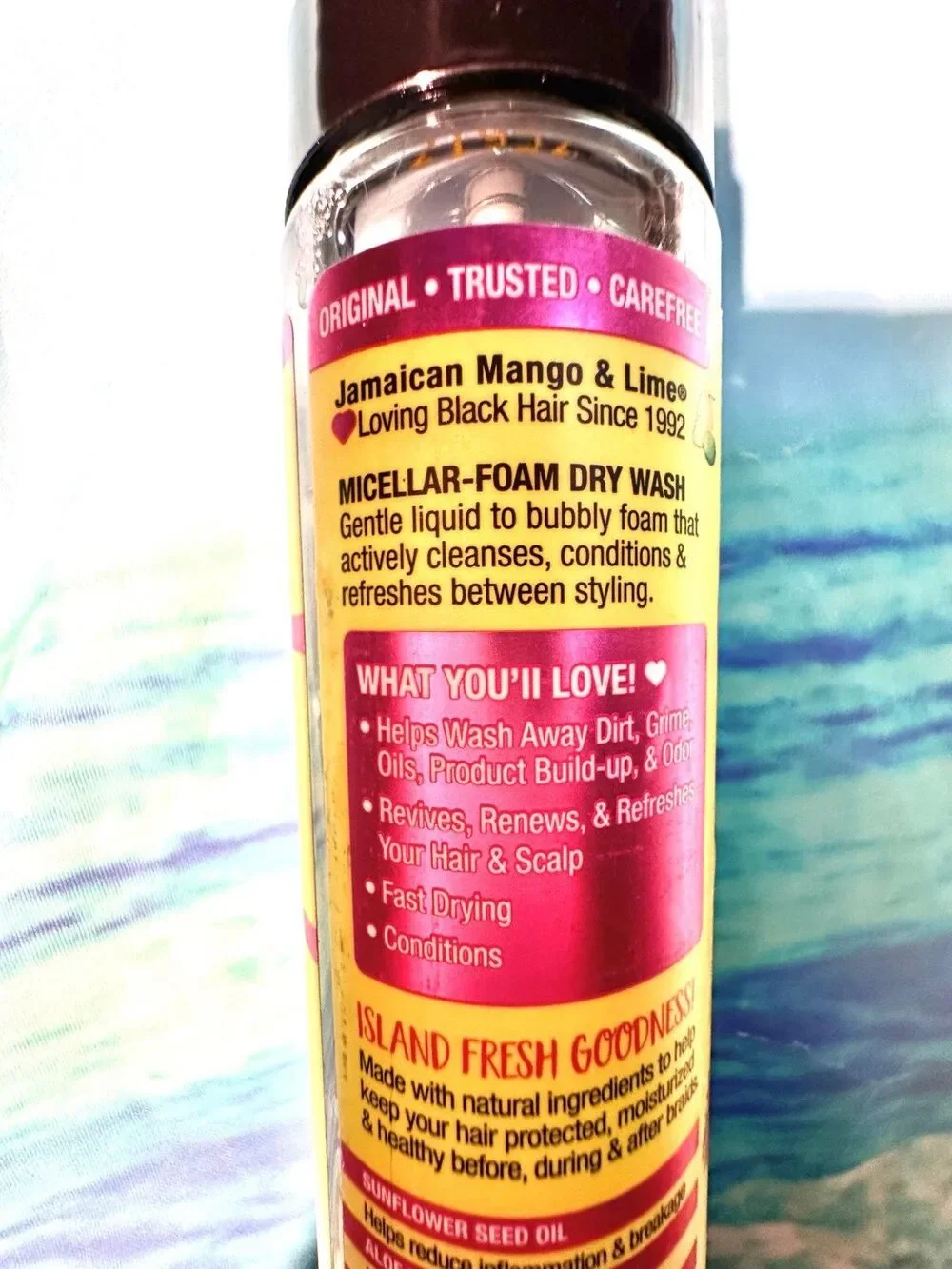 Jamaican Mango & Lime Foams Braid Your Way 8 fl. oz., Micellar Water Refresher